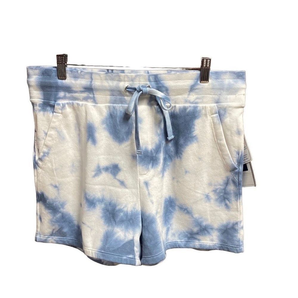 Charles Rivers Washed Blue Tie Dyed Shorts Size Medium NWT